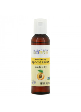 Aura Cacia, Skin Care Oil, Rejuvenating Apricot Kernel, 4 fl oz (118 ml)