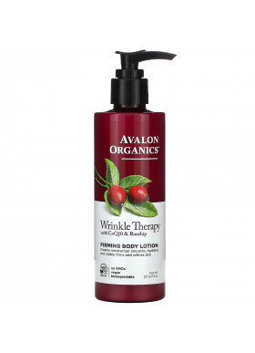 Avalon Organics, Wrinkle Therapy, With CoQ10 & Rosehip, Firming Body Lotion, 8 oz (227 g)
