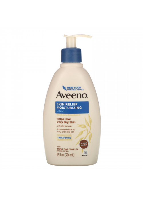 Aveeno, Active Naturals, Skin Relief, Gentle Scent Lotion, Nourishing Coconut, 12 fl oz (354 ml)