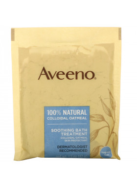 Aveeno, Active Naturals, Soothing Bath Treatment, Fragrance Free, 8 Single Use Bath Packets ,1.5 oz (42 g) Each.