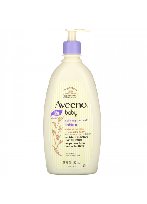 Aveeno, Baby, Calming Comfort Lotion, Lavender & Vanilla, 18 fl oz (532 ml)