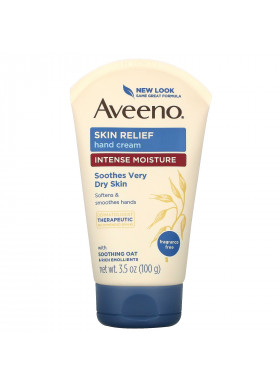 Aveeno, Skin Relief Hand Cream, Fragrance Free, 3.5 oz (100 g)