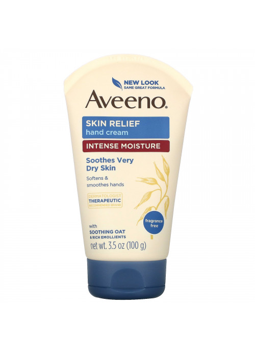 Aveeno, Skin Relief Hand Cream, Fragrance Free, 3.5 oz (100 g)