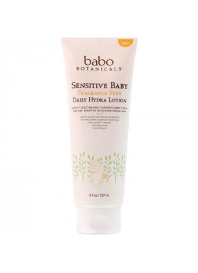 Babo Botanicals, Sensitive Baby, Daily Hydra Lotion, Fragrance Free, 8 fl oz (237 ml)