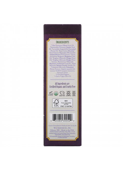 Badger Company, Aromatherapy Massage Oil, Lavender with Bergamot & Balsam Fir, 4 fl oz (118 ml)