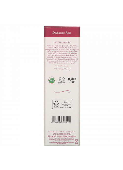 Badger Company, Damascus Rose Body Oil, 4 fl oz (118 ml)