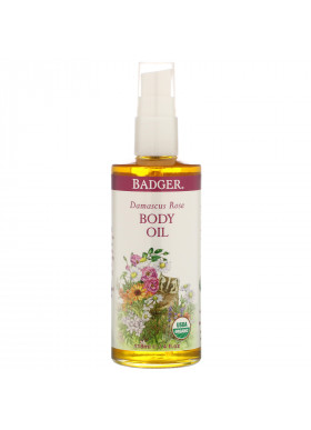 Badger Company, Damascus Rose Body Oil, 4 fl oz (118 ml)