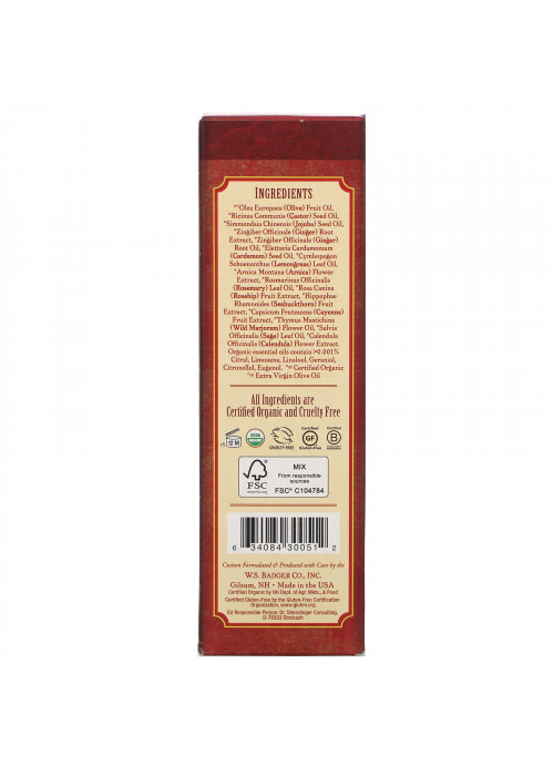 Badger Company, Deep Tissue Massage Oil, Ginger with Arnica & Cayenne, 4 fl oz (118 ml)