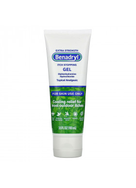 Benadryl, Extra Strength, Itch Stopping Gel, 3.5 fl oz (103 ml)