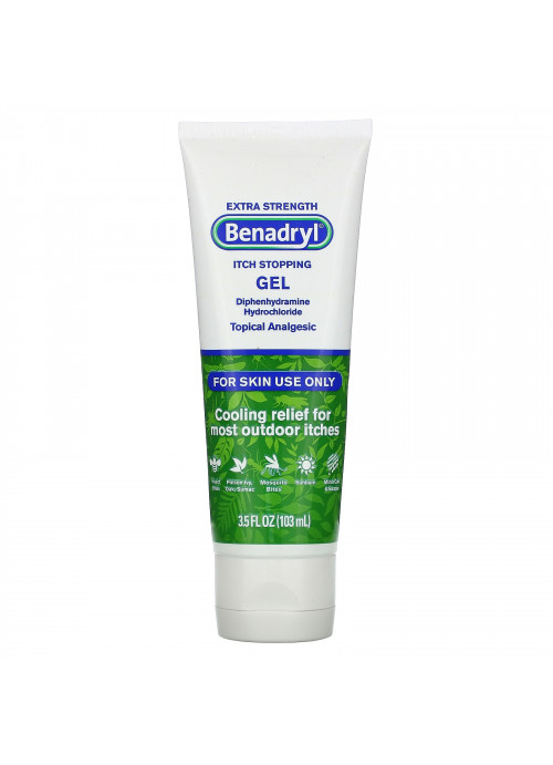 Benadryl, Extra Strength, Itch Stopping Gel, 3.5 fl oz (103 ml)