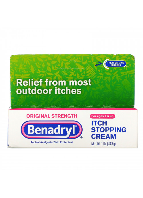 Benadryl, Original Strength, Itch Stopping Cream, Ages 2+, 1 oz (28.3 g)