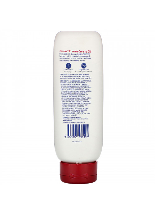 CeraVe, Eczema Creamy Oil, For Extra Dry, Itchy Skin, 8 fl oz (236 ml)