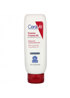 CeraVe, Eczema Creamy Oil, For Extra Dry, Itchy Skin, 8 fl oz (236 ml)