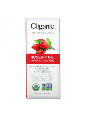 Cliganic, Organic Rosehip Oil,  4 fl oz (120 ml)