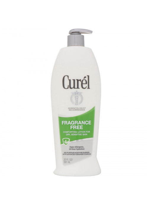 Curel, Fragrance Free, Comforting Lotion for Dry, Sensitive Skin, 20 fl oz (591 ml)