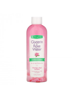 De La Cruz, Glycerin & Rose Water, Skin & Hair Moisturizer, 8 fl oz (236 ml)