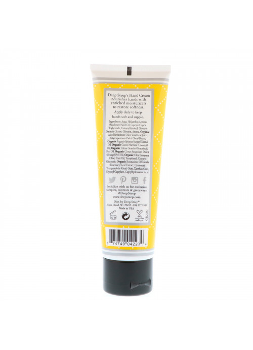 Deep Steep, Hand Cream, Grapefruit Bergamot, 2 fl oz (59 ml)