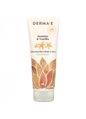 Derma E, Hydrating Shea Body Lotion, Jasmine & Vanilla , 8 oz (227 g)