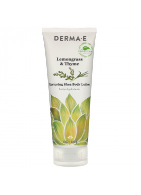 Derma E, Restoring Shea Body Lotion, Lemongrass & Thyme, 8 oz (227 g)
