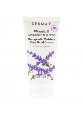 Derma E, Therapeutic Moisture Shea Hand Cream, Vitamin E, Lavender & Neroli, 2 oz (56 g)