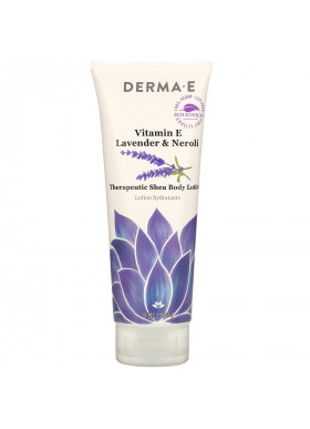 Derma E, Vitamin E Therapeutic Shea Body Lotion, Lavender & Neroli, 8 oz (227 g)