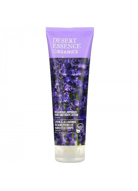 Desert Essence, Organics, Hand and Body Lotion, Bulgarian Lavender, 8 fl oz (237 ml)