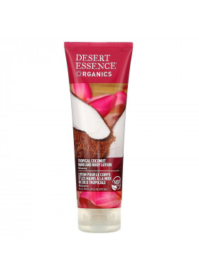 Desert Essence, Organics, Hand and Body Lotion, Tropical Coconut, 8 fl oz (237 ml)