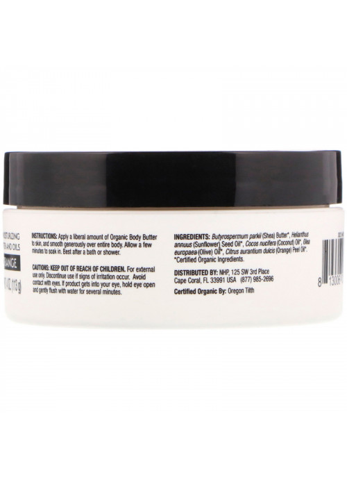 Dr. Mercola, Organic Revitalizing Body Butter, Sweet Orange, 4 oz