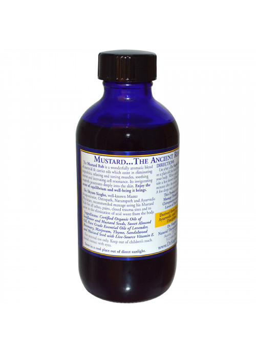 Dr. Singha's, Mustard Rub, 4 fl oz (118.4 ml)