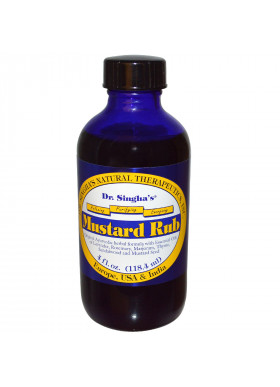 Dr. Singha's, Mustard Rub, 4 fl oz (118.4 ml)