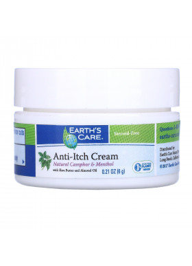 Earth's Care, Anti-Itch Cream, with Shea Butter and Almond Oil, 0.21 oz (6 g)