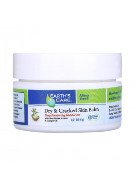 Earth's Care, Dry & Cracked Skin Balm, 0.21 oz (6 g)