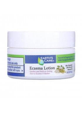 Earth's Care, Eczema Lotion, With Aloe & Almond Oil, 0.42 oz (12 g)