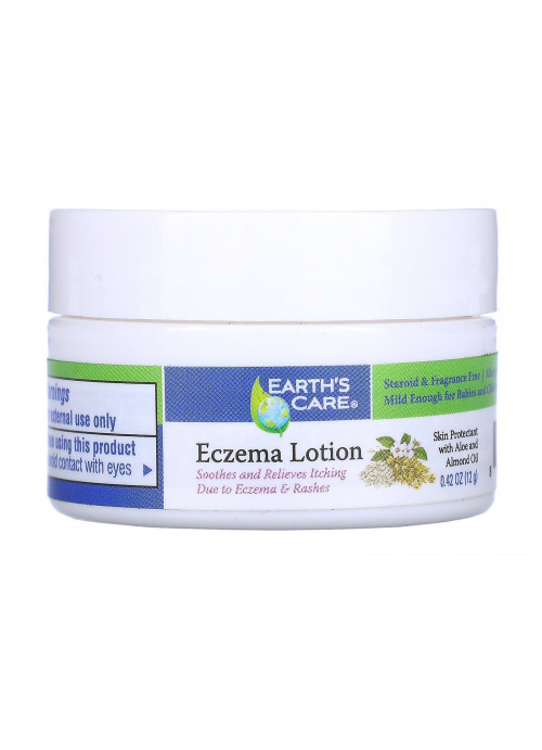 Earth's Care, Eczema Lotion, With Aloe & Almond Oil, 0.42 oz (12 g)