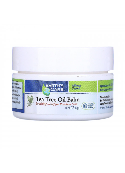 Earth's Care, Tea Tree Oil Balm, 0.12 oz (3.4 g)