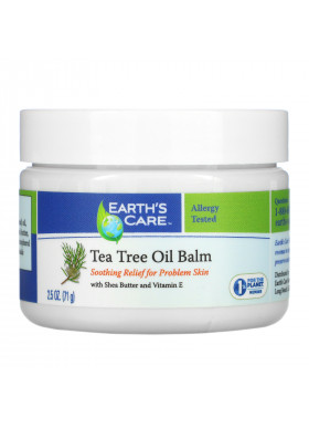 Earth's Care, Tea Tree Oil Balm, with Shea Butter and Vitamin E, 2.5 oz (71 g)