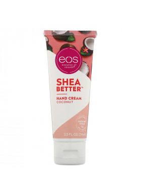 EOS, Shea Better, Hand Cream, Coconut, 2.5 fl oz (74 ml)