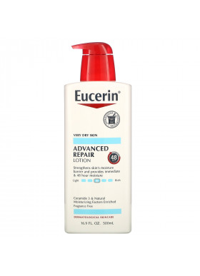 Eucerin, Advanced Repair Lotion, Fragrance Free, 16.9 fl oz (500 ml)