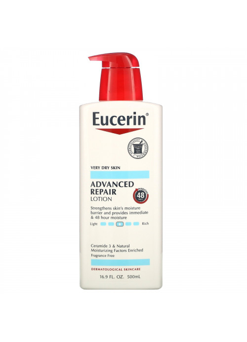 Eucerin, Advanced Repair Lotion, Fragrance Free, 16.9 fl oz (500 ml)