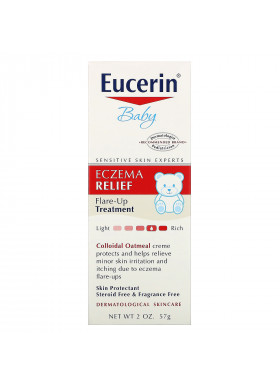 Eucerin, Baby, Eczema Relief, Flare Up Treatment, Fragrance Free, 2 oz (57 g)