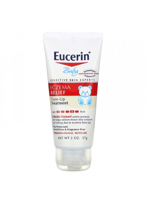 Eucerin, Baby, Eczema Relief, Flare Up Treatment, Fragrance Free, 2 oz (57 g)