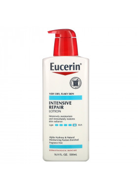 Eucerin, Intensive Repair Lotion, Fragrance Free, 16.9 fl oz (500 ml)