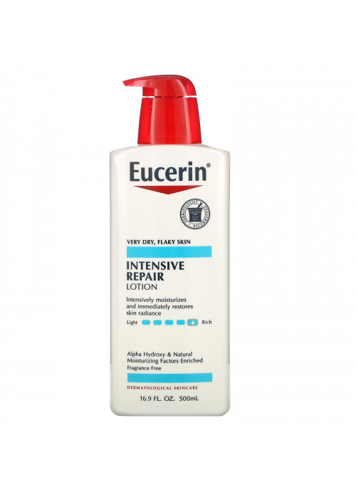 Eucerin, Intensive Repair Lotion, Fragrance Free, 16.9 fl oz (500 ml)