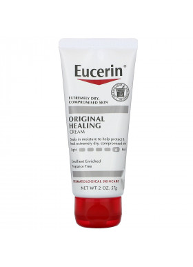 Eucerin, Original Healing, Creme for Very Dry  Sensitive Skin, Fragrance Free, 2 oz (57 g)