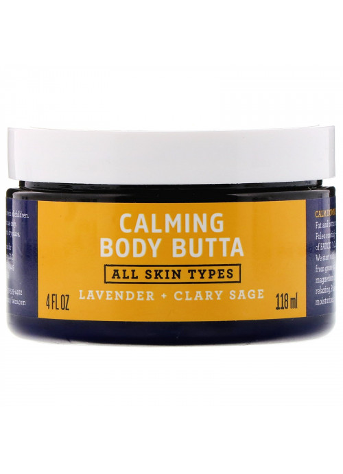 Fatco, Calming Body Butta, Lavender + Clary Sage, 4 fl oz (118 ml)