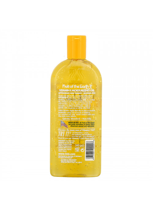 Fruit of the Earth, Vitamin E Moisturizing Gel, 12 oz (340 g)