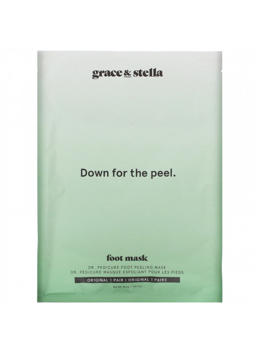 Grace & Stella, Dr. Pedicure Foot Peeling Mask, Original, 1 Pair, 1.5 fl oz (45 ml)