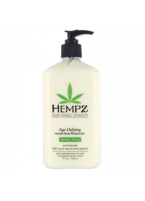 Hempz, Age Defying Herbal Body Moisturizer, Hydrate + Firming, 17 fl oz (500 ml)