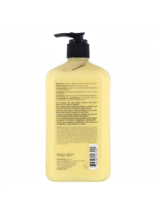 Hempz, Sweet Pineapple & Honey Melon Herbal Body Moisturizer, Hydrate + Refresh, 17 fl oz (500 ml)