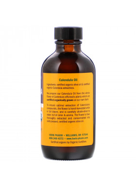 Herb Pharm, Calendula Oil, 4 fl oz (120 ml)